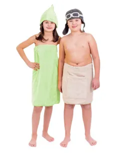 Sauna kilt 100% bawełna Jasnozielony, 60x120 cm