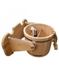 Popielate wiadro do podlewania, 10 litrów