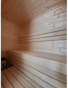 Wewnętrzna sauna fińska 180x110cm (świerk/abachi) 2