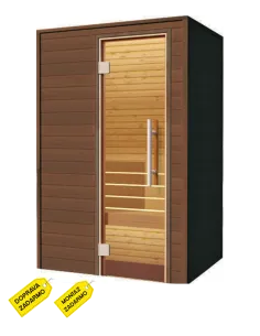 Wewnętrzna sauna fińska 130x100cm (thermoborovica...