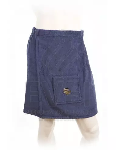Kilt do sauny pánsky 100 % bavlna, modrý