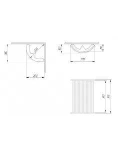 Pokrywa do oświetlenia sauny 375*270 mm 2