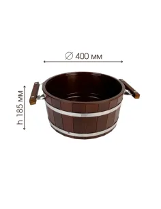 Wiadro do sauny 15 l z plastikową wyściółką 2