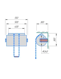 Wiadro/cylinder chłodzący, stal nierdzewna, 20 l 2