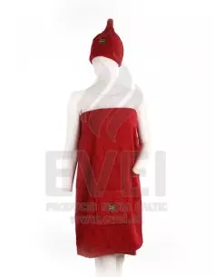 Set do sauny dámsky Bordo