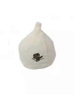 Klobúk do sauny 100 % bavlna Biela 2
