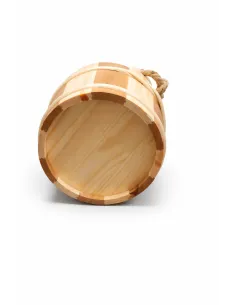 Wiadro i chochla do sauny z plastikową wkładką 5 l 2