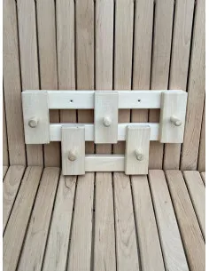 Wieszak do sauny 5 wsporników, 370x150x90 cm