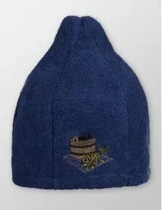 Čiapka do sauny 100 % bavlna Modrá 2