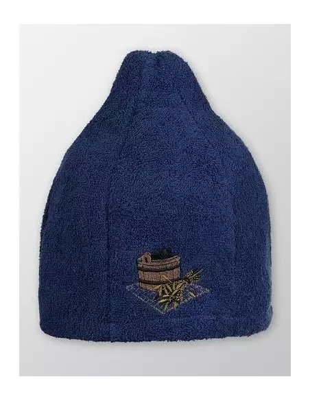 Klobúk do sauny 100 % bavlna Modrý