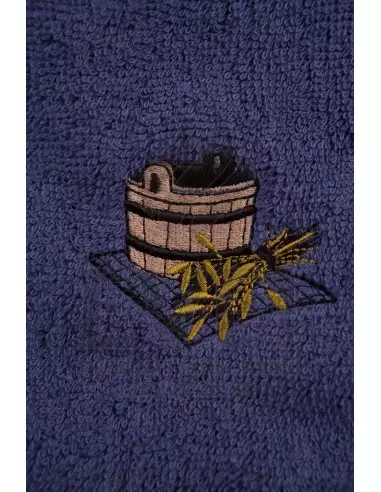 Klobúk do sauny 100 % bavlna Modrý