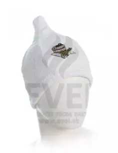 Klobúk do sauny 100 % bavlna Biela