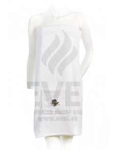 Saunový kilt dámský bílý 100 % bavlna