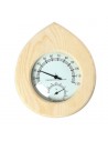 Teploměr s vlhkoměrem do sauny
Měří aktuální teplotu a vlhkost v sauně.
Velikost: mm: 170x150x30
Materiál: dřevo