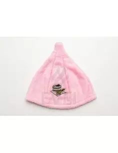 Čiapka do sauny 100 % bavlna Ružová 2