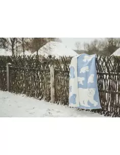 Vlnená deka Medveď, 90x130cm 2