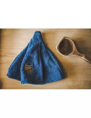 Čiapka do sauny 100 % bavlna Modrá