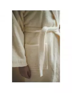 Dámsky bavlnený župan Krémový 2