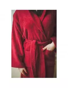 Dámsky bavlnený župan Krémový 2