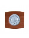 Teplomer a vlhkomer
Meria aktuálnu teplotu a vlhkosť v saune. 
Teplota: 10 - 120 ° C 
Materiál: drevo-céder
