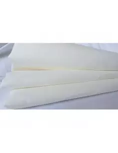 Ľanovo bavlnená látka biela,145 g/m²