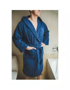 Pánsky bavlnený župan Modrý