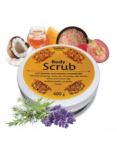 Telový peeling Rozmarín  a Levanduľa s himalájskou soľou,  400 g