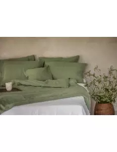 Ľanové obliečky Zelené 70*90 cm, 145*210 cm