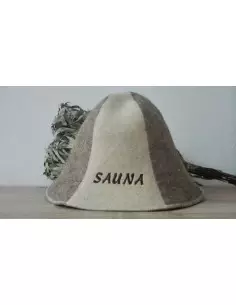 Klobúk do sauny s logom 100 % vlna