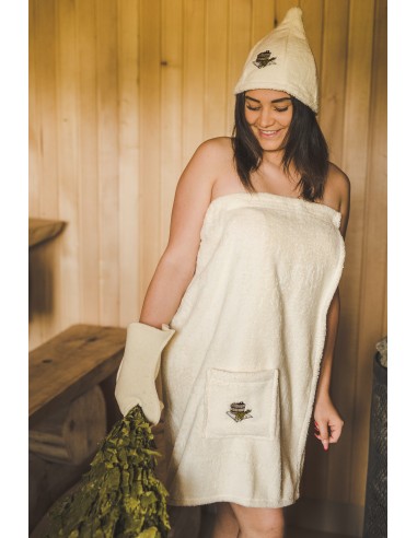 Set do sauny dámsky Bordo 100 % bavlna