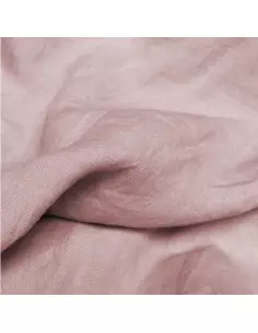 Ľanová látka praná ružová ( 215 cm široká ) 2