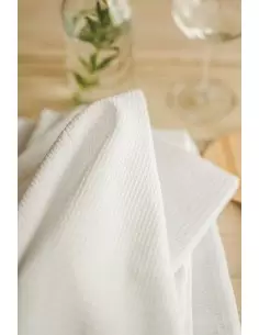 Lniany ręcznik bawełniany Biały 70 x 145 cm 2