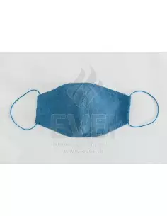 Ľanové rúško modré 2