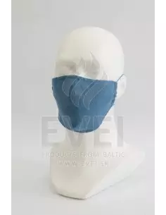 Ľanové rúško modré