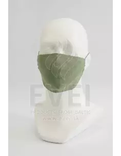 Ľanové rúško zelené