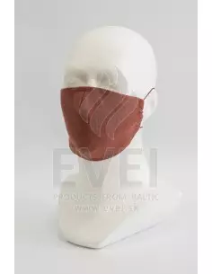 Ľanové rúško bordové