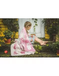 Vlnená deka Medveď, 90x130cm 2