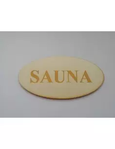 Tabuľka s nápisom Sauna 20 cm 2