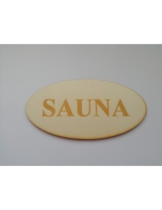 Tabuľka s nápisom Sauna 20 cm