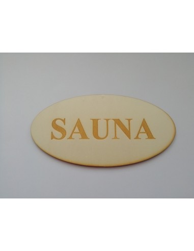 Tabulka s nápisem Sauna 20 cm