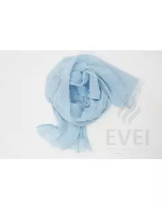 Ľanový šál svetlo modrý