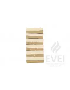 Kremowa lniana tkanina w paski 2