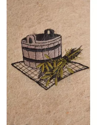 Klobúk do sauny. Zloženie: 100 % vlna