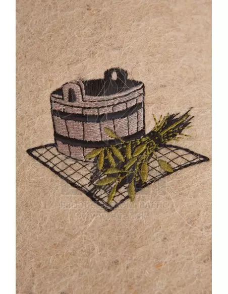 Klobúk do sauny. Zloženie: 100 % vlna