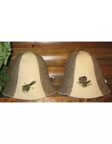 Klobúk do sauny. Zloženie: 100 % vlna