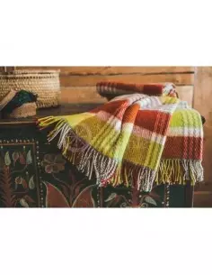 Vlnená deka farebná 130*210 cm