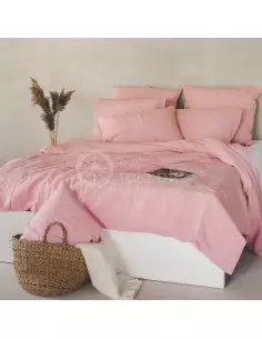 Ľanové obliečky Ružové 70*90 cm, 140*200 cm 2