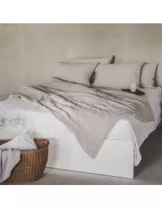 Ľanové obliečky Sivé 70*90 cm, 140*200 cm