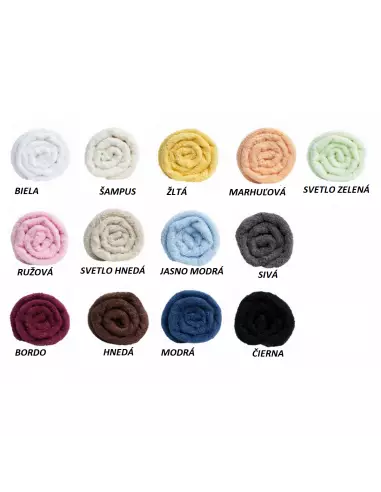 Bavlnený župan Čierny