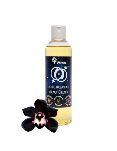 Erotický masážny olej Čierna orchidea 250 ml